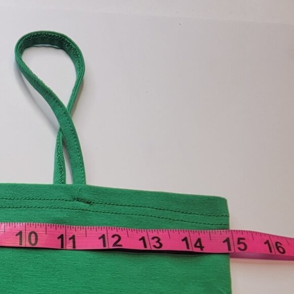 GREEN Spaghetti Strap Camisole Light Green Tank Top - New Without Tags- One Size - Picture 5 of 9